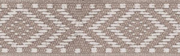 Gurtband 30 mm - Rautenmuster - beige